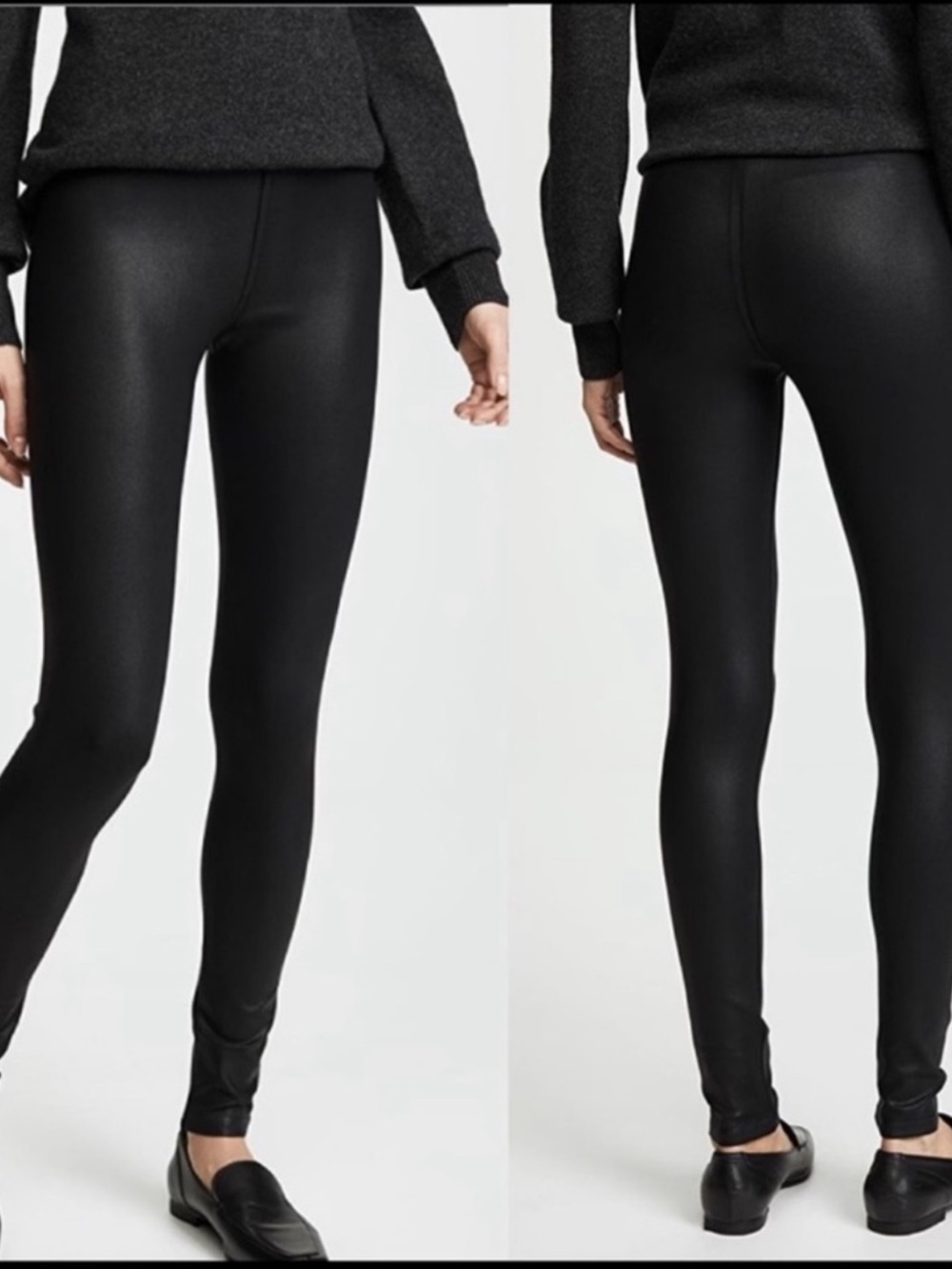 DAVID LERNER Coated Kelly Cuffed Legging